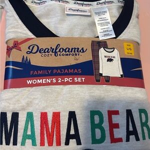 Dearfoams Mama Bear  Pajama Set